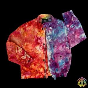 Hand dyed two-toned brooks brothers vintage bomber